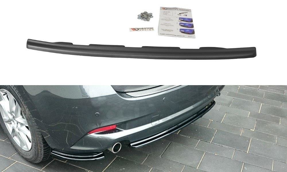 CENTRAL REAR SPLITTER Mazda 3 BN (Mk3) Facelift (without vertical bars)