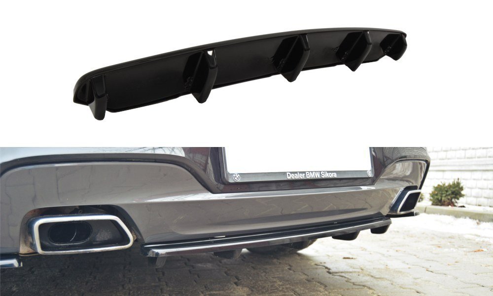 CENTRAL REAR SPLITTER for BMW 6 Gran Coup� MPACK (with a vertical bar)