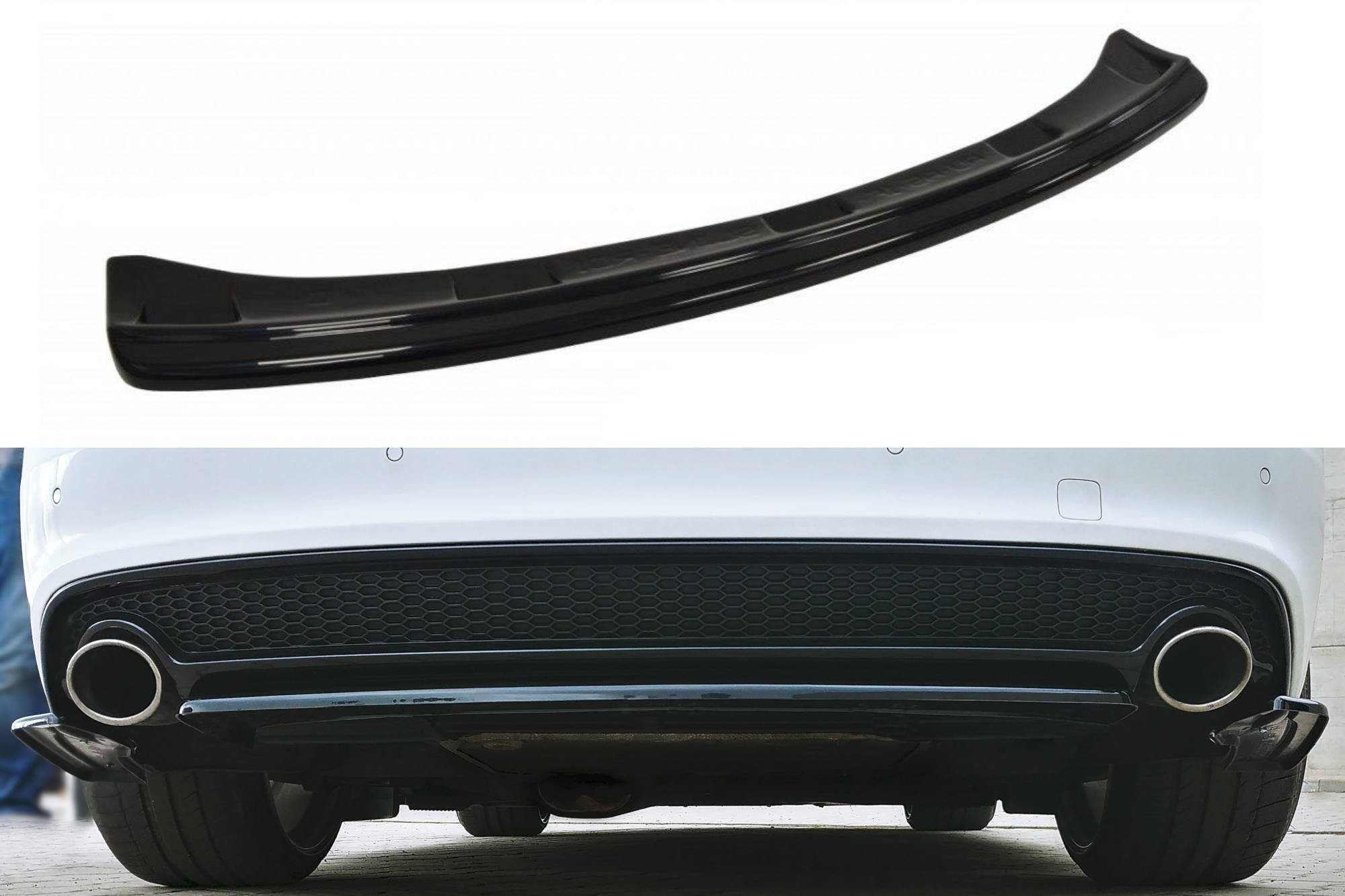 Central Rear Splitter Audi A5 S-Line 8T FL Coupe / Sportback (without vertical bars)
