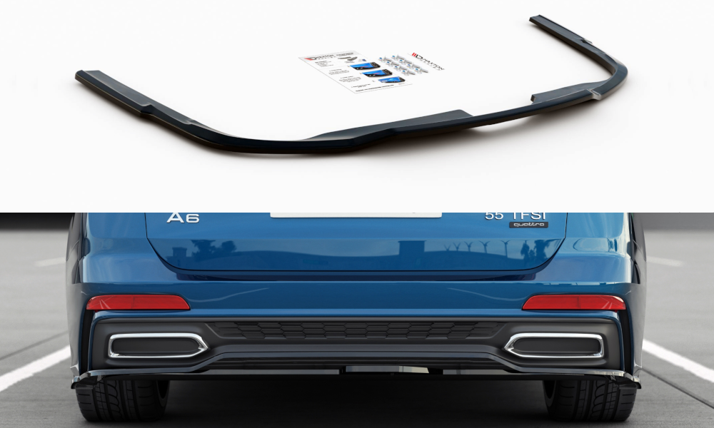 Central Rear Splitter Audi A6 S-Line Avant C8