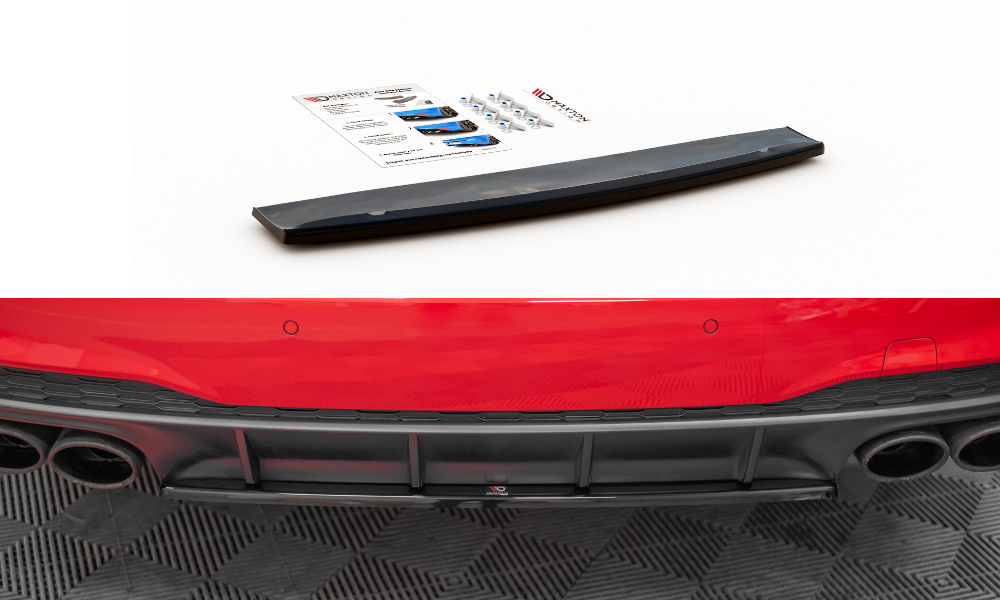 Central Rear Splitter Audi A7 C8 S-Line