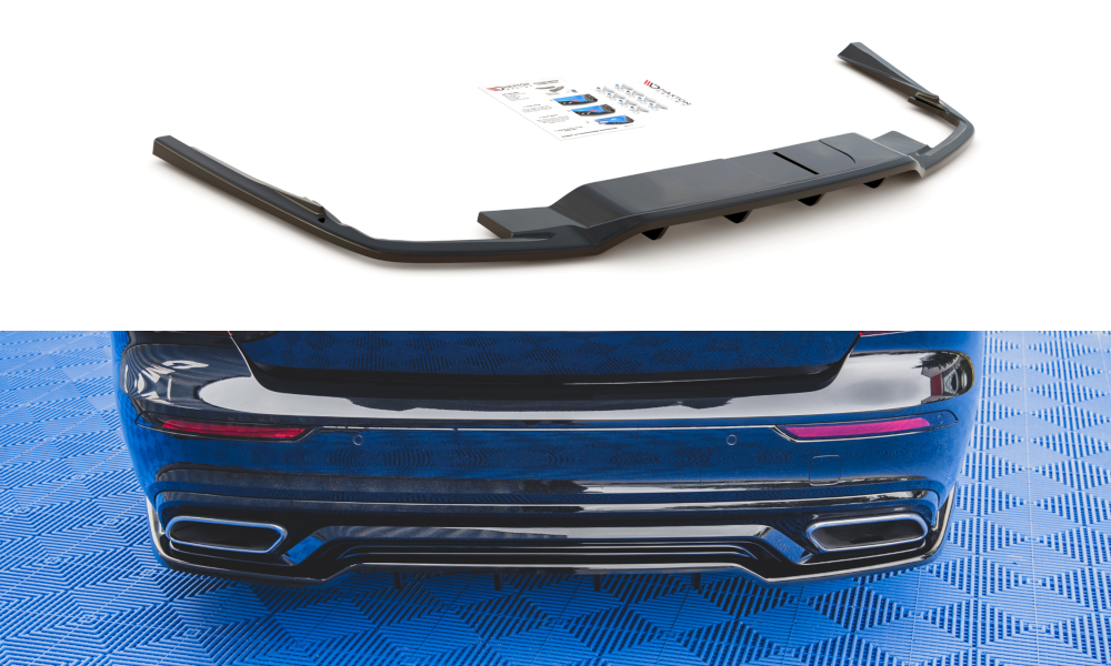 Central Rear Splitter (with vertical bars) Volvo S60 R-Design Mk3