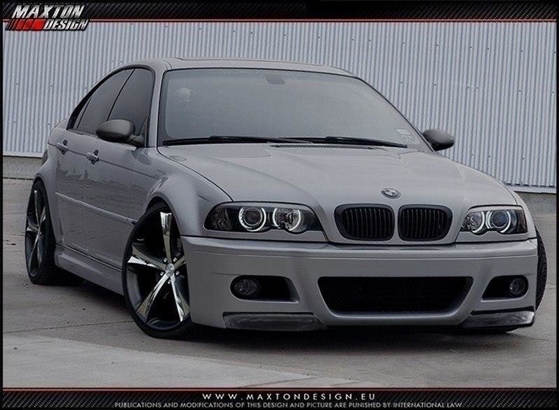 FRONT BUMPER BMW 3 E46 - 4 DOOR SALOON < M3 LOOK >