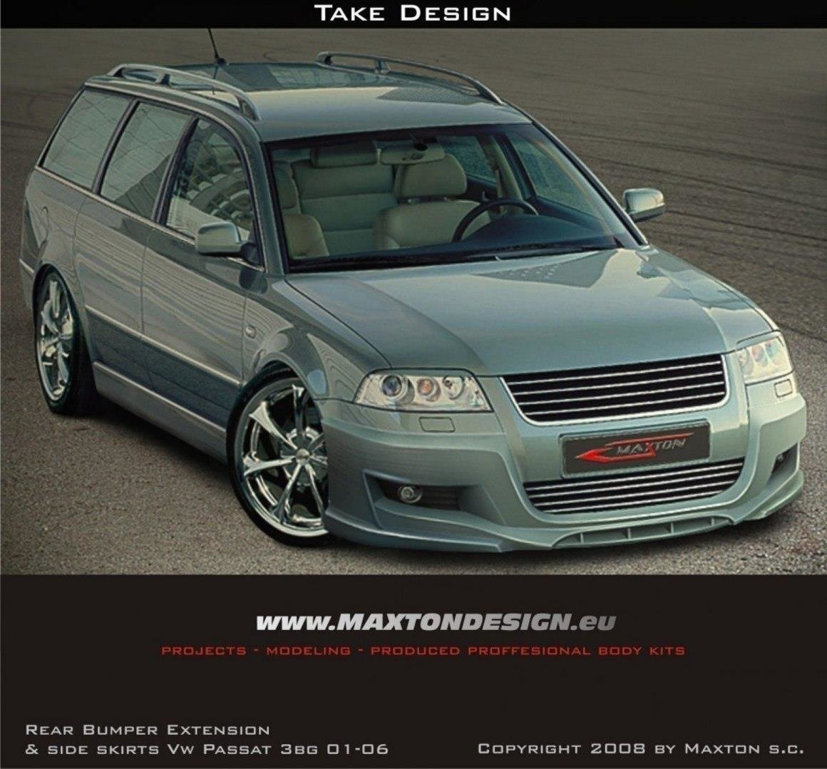 FRONT BUMPER SPOILER VW PASSAT 3BG 01-06