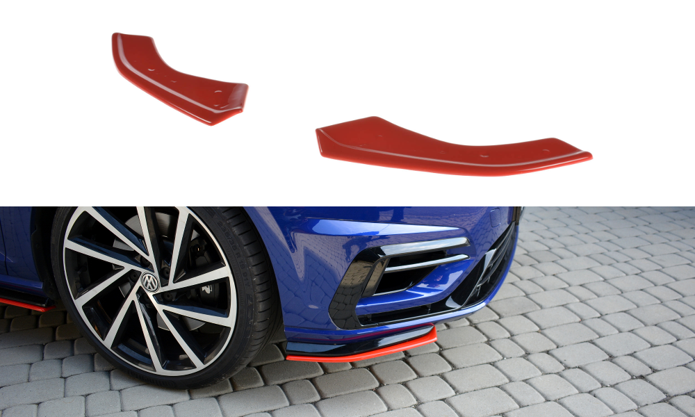 FRONT SPLITTER V.8 VW GOLF 7 R FACELIFT