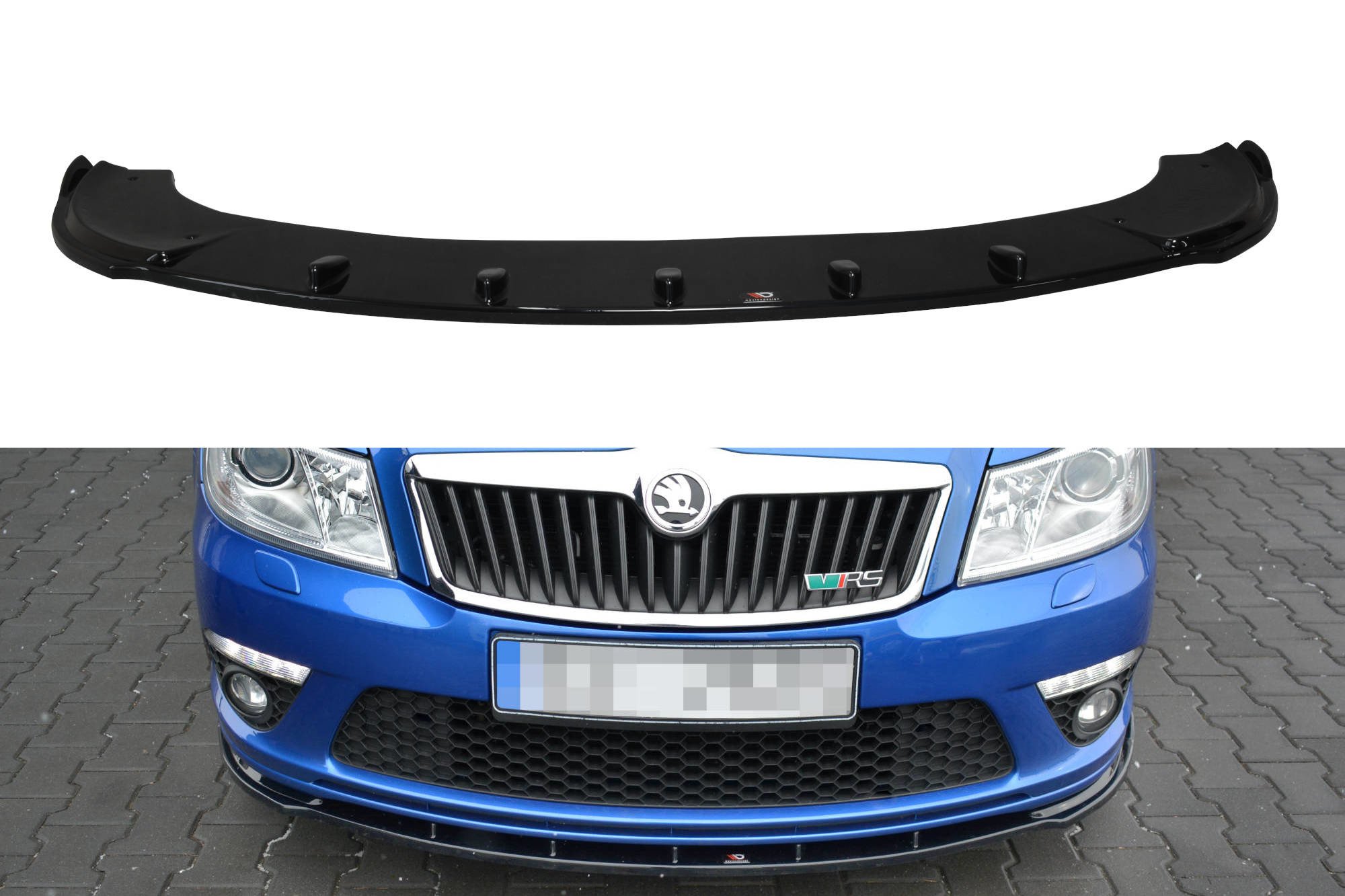FRONT SPLITTER V1 SKODA OCTAVIA MK2 (RS VERSION) FACELIFT