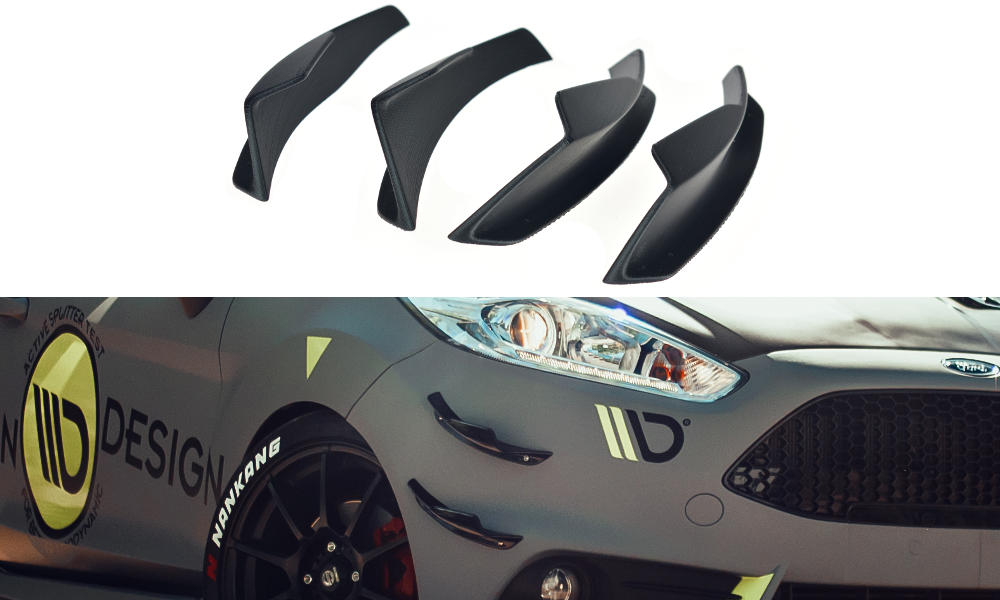 Front Bumper Wings (Canards) Ford Fiesta 7 ST Facelift