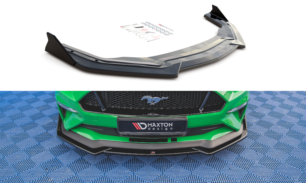 Front Splitter + Flaps V.1 Ford Mustang GT Mk6 Facelift