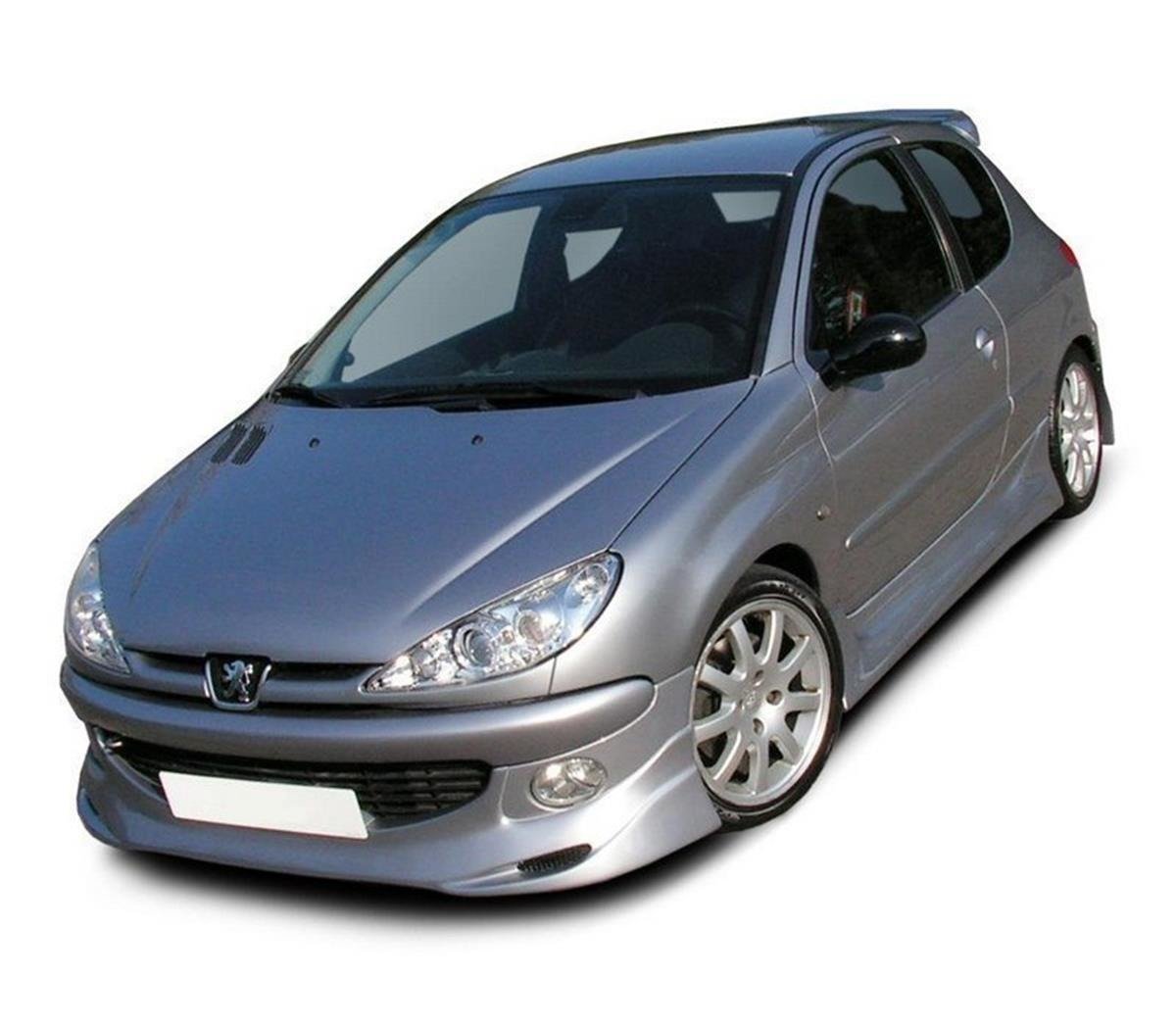 Front bumper spoiler peugeot 206 (for GTI / S16 / CC)