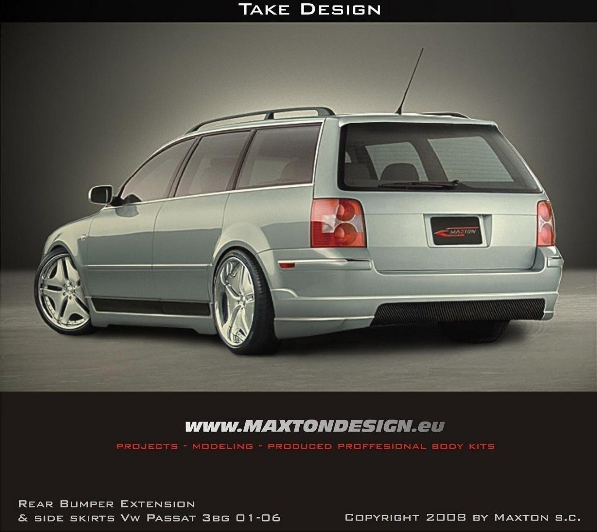 REAR BUMPER EXTENSION PASSAT V