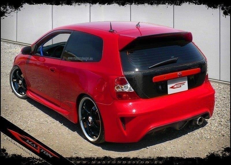 REAR BUMPER HONDA CIVIC VII 3 DOOR HB