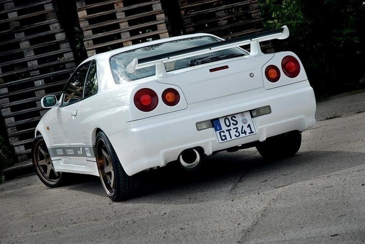 REAR LIGHTS COVERS NISSAN SKYLINE R34 GTR GTR LOOK