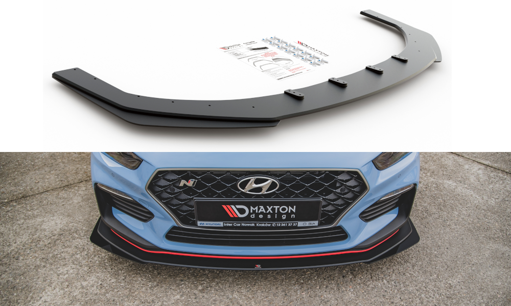 Racing Durability Front Splitter + Flaps Hyundai I30 N Mk3 Hatchback / Fastback