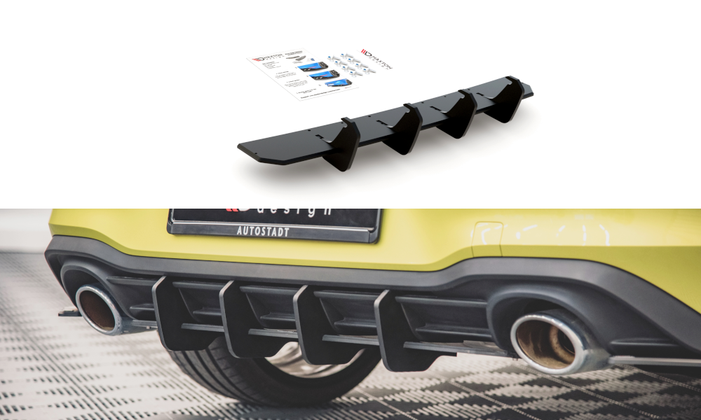 Racing Durability Rear Diffuser V.1 Volkswagen Golf 8 GTI Clubsport
