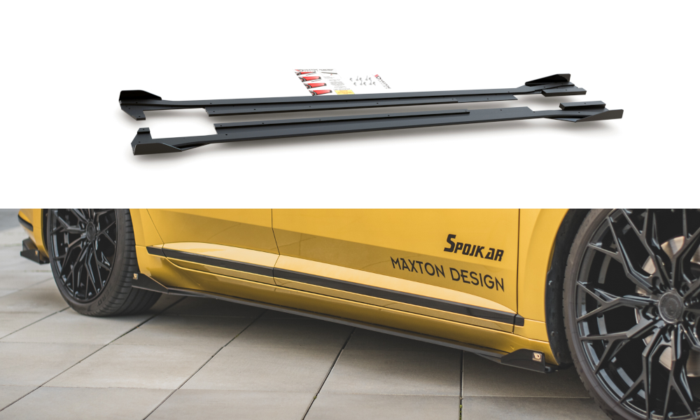 Racing Durability Side Skirts Diffusers + Flaps Volkswagen Arteon R-Line