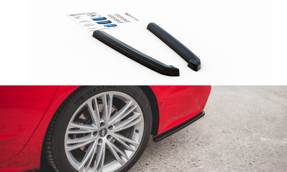 Rear Side Splitters Audi A7 C8 S-Line