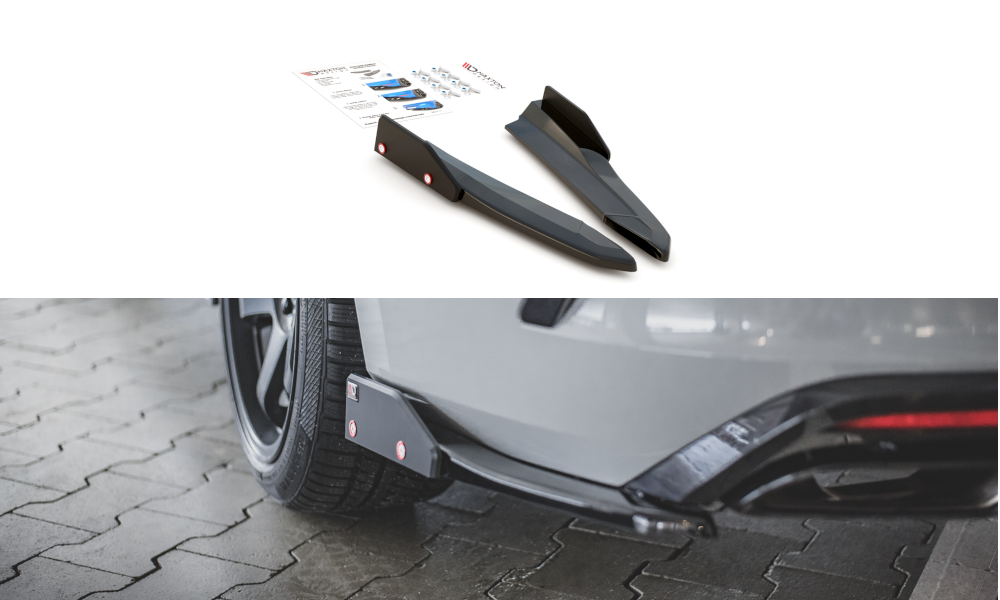 Rear Side Splitters + Flaps V.2 Skoda Octavia RS Mk4