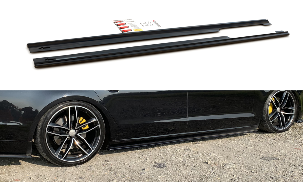 Side Skirts Diffusers Audi A8 Long D4