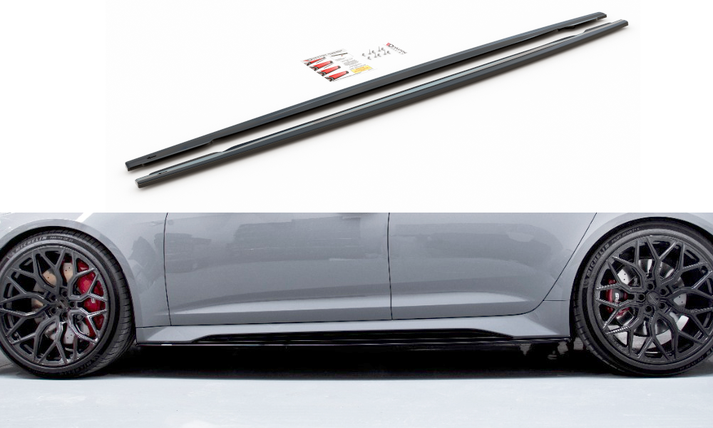 Side Skirts Diffusers V.2 Audi RS6 C8