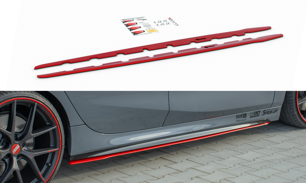 Side Skirts Diffusers V.2 for BMW 1 F40 M-Pack/ M135i