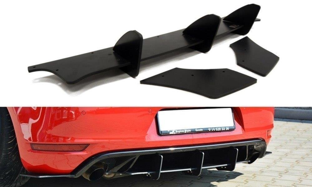 VW GOLF VI GTI / 35TH REAR VALANCE & REAR SIDE SPLITTERS